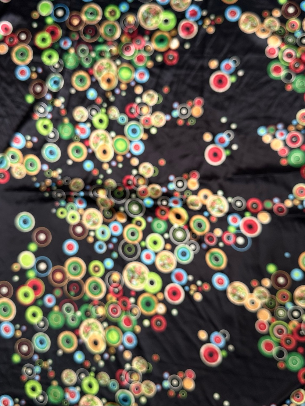 Kids Black Multicolor Circle Print Leggings